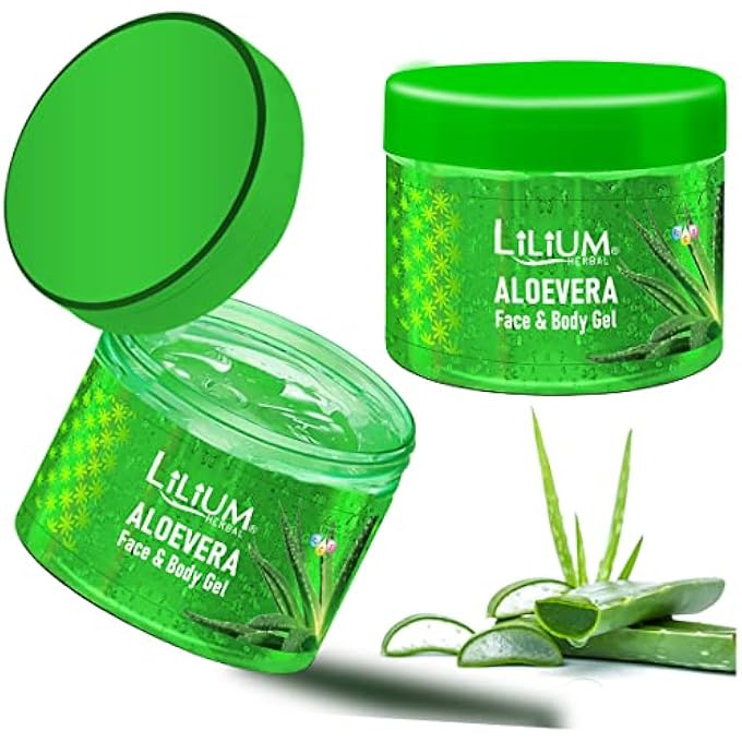LILIUM ALOE VERA FACIAL GEL 500ML PACK OF 2 - Image 1
